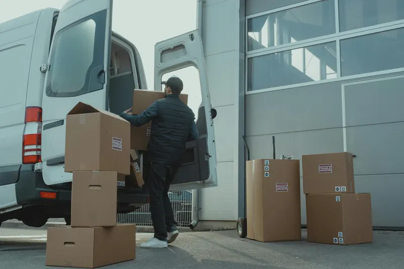 JOS Logistics team loading van